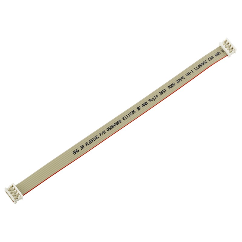 5 pcs - Molex Picoflex Series Flat Ribbon Cable, 8-Way, 1.27mm Pitch, 200mm Length, Picoflex IDC to Picoflex IDC