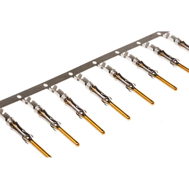 250 pcs - TE Connectivity Type III+ Series Male Crimp Terminal, 24AWG Min, 20AWG Max