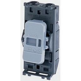 1 pcs - MK Electric 2 Way Black Switch Insert Module 20A, Grid Plus Series
