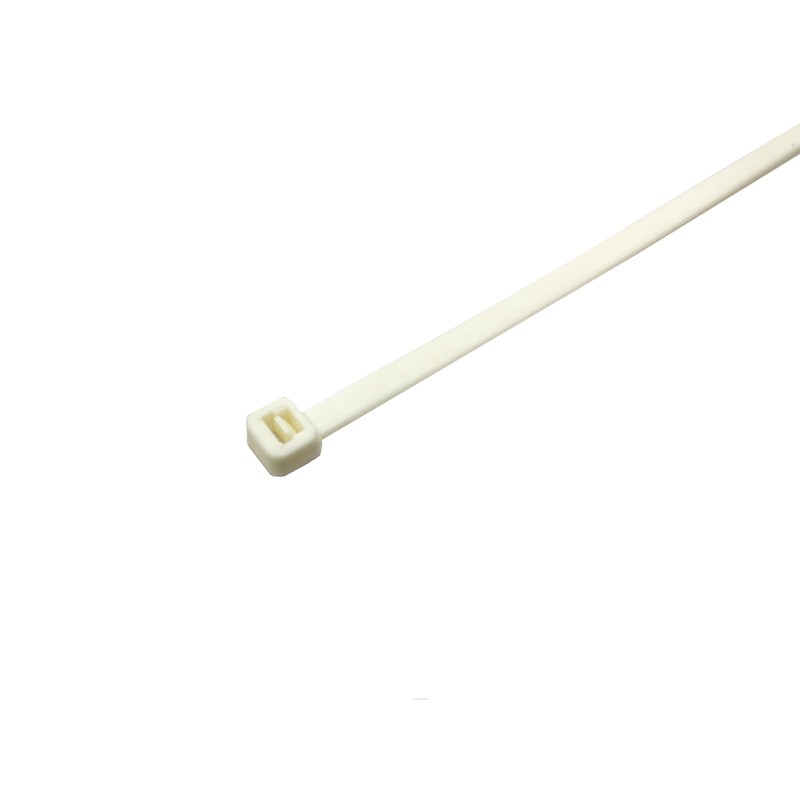 1 Bag of 250 - RS PRO Cable Tie, 100mm x 2.5 mm, White Nylon, Pk-250
