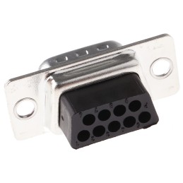 1 pcs - FCT from Molex FL 9 Way Cable Mount D-sub Connector Plug, 2.84mm Pitch