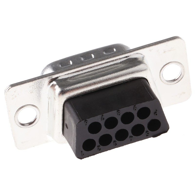 1 pcs - FCT from Molex FL 9 Way Cable Mount D-sub Connector Plug, 2.84mm Pitch