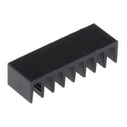 10 pcs - ICK14/16B Heatsink, Universal Rectangular Alu, 50K/W, 6.3 x 19 x 4.8mm