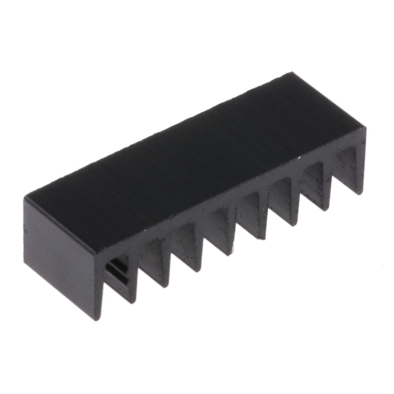 10 pcs - ICK14/16B Heatsink, Universal Rectangular Alu, 50K/W, 6.3 x 19 x 4.8mm