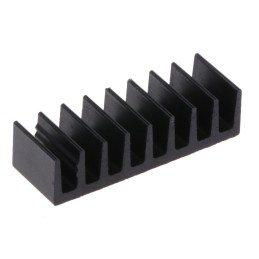 10 pcs - ICK14/16B Heatsink, Universal Rectangular Alu, 50K/W, 6.3 x 19 x 4.8mm