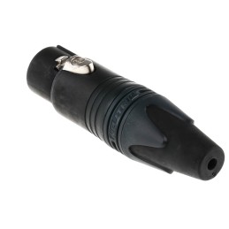 1 pcs - Neutrik Cable Mount XLR Connector, Female, &lt,50 V, 3 Way, Au over Ni Plating