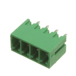 1 pcs - RS PRO 3.5mm Pitch 4 Way Pluggable Terminal Block, Header, Through Hole