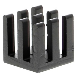 10 pcs - ICK BGA 10x10x10 Heatsink, Universal Square Alu, 28.5K/W, 10 x 10 x 10mm, Adhesive Foil, Conductive Foil