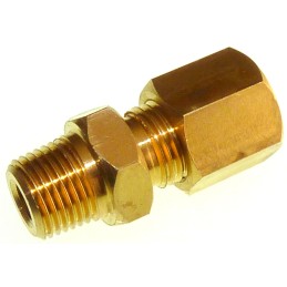 1 pcs - RS PRO In-Line Thermocouple Compression Fitting for Use with 6 mm Probe Thermocouple, 1/8 NPT, RoHS Compliant Standard