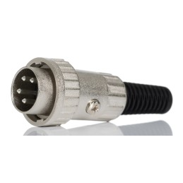 1 pcs - RS PRO 4 Pole Din Plug, Twist Lock, Male, Cable Mount