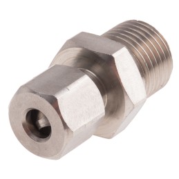 1 pcs - RS PRO In-Line Thermocouple Compression Fitting for Use with Thermocouple, M16, 6mm Probe, RoHS Compliant Standard