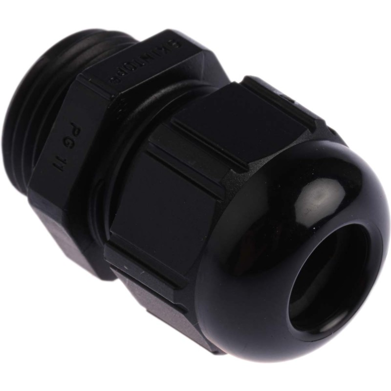5 pcs - Lapp SKINTOP Series Black Polyamide Cable Gland, PG11 Thread, 4mm Min, 10mm Max, IP68