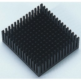 10 pcs - ICKPGA 15X15 Heatsink, Universal Square Alu, 9.2°C/W, 38.1 x 37.92 x 16.51mm, Adhesive Foil, Conductive Foil