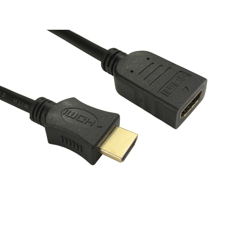 1 pcs - RS PRO 4k @ 60Hz HDMI 1.4 Male HDMI to Female HDMI Cable, 3m