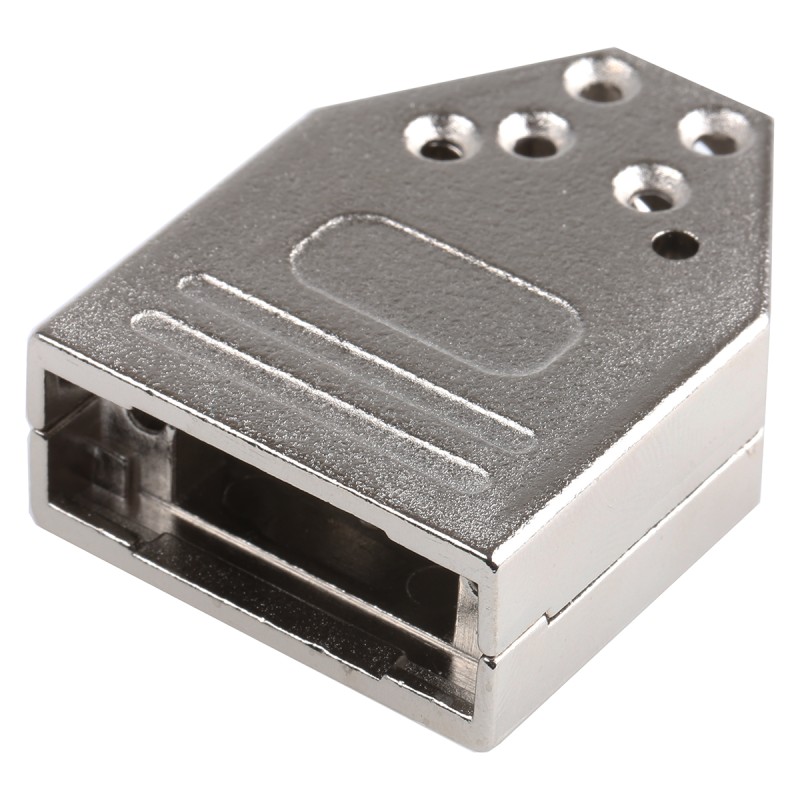 1 pcs - MH Connectors MHDTZI Series Zinc D Sub Backshell, 9 Way, Strain Relief