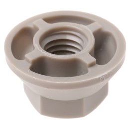 10 pcs - PYB7041 KEMET Insulated Capacitor Nut for use with Electrolytic Capacitor Nylon