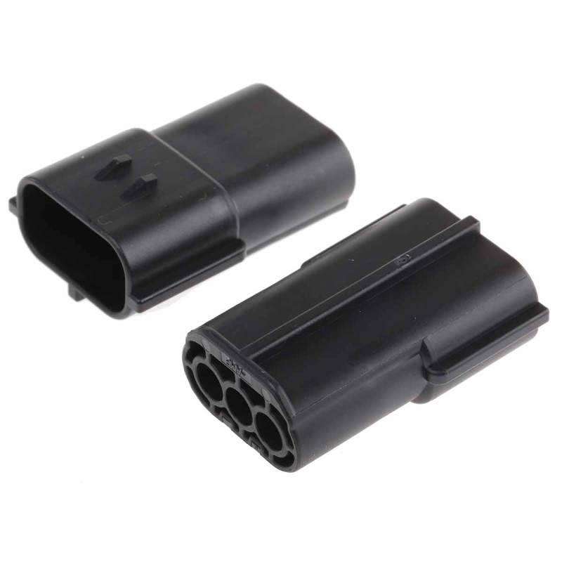 5 pcs - TE Connectivity, Econoseal J Mk II+ Automotive Connector Socket 3 Way