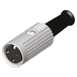 5 pcs - RS PRO 3 Pole Din Socket, 1A, 100 V ac, Push Lock, Female, Cable Mount