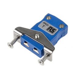 1 pcs - RS PRO Panel Mount Thermocouple Connector for Use with Type T Thermocouple, Miniature Size, ANSI Standard