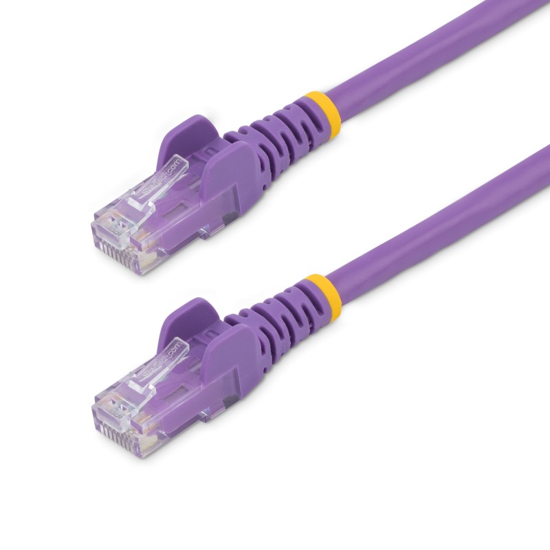 1 pcs - StarTech.com Cat6 Male RJ45 to Male RJ45 Ethernet Cable, U/UTP, Purple PVC Sheath, 0.5m, CMG Rated