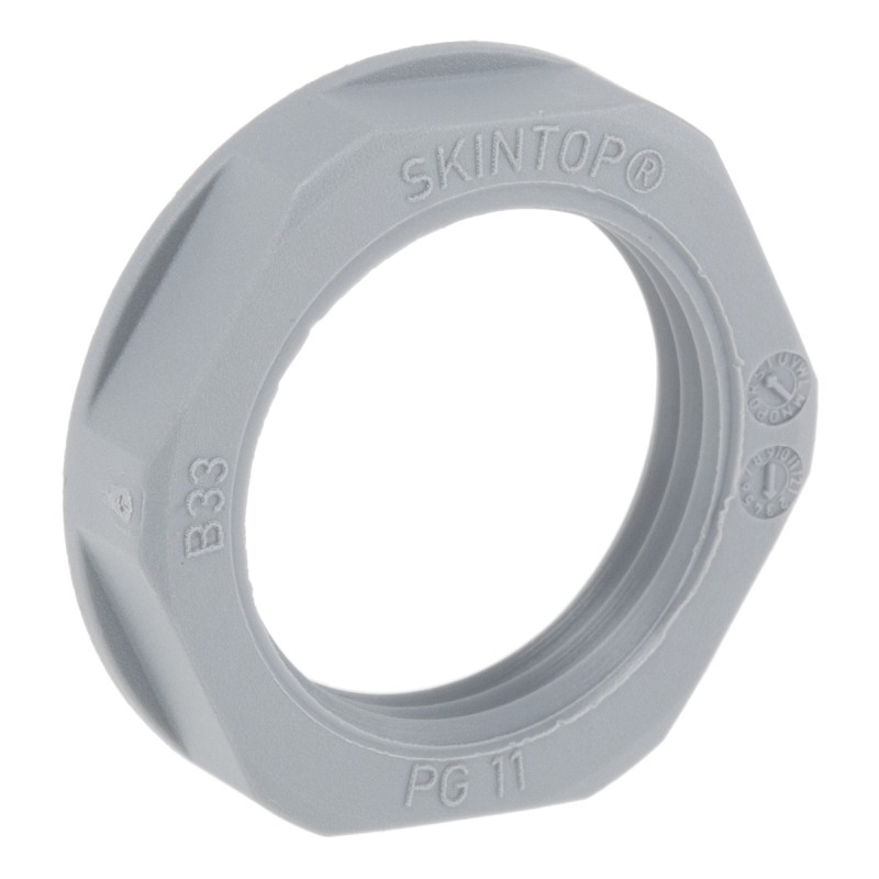 10 Pack of 5 - 53019020 Lapp Grey Flame Retardant, Halogen Free Fibreglass PA Cable Gland Locknut, PG11 Thread, IP68