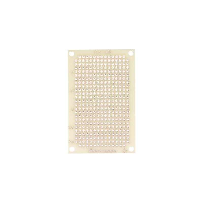 10 pcs - ICB-88G Sunhayato Single Sided Matrix Board FR4 1mm Holes, 2.54 x 2.54mm Pitch, 72 x 47 x 1.2mm