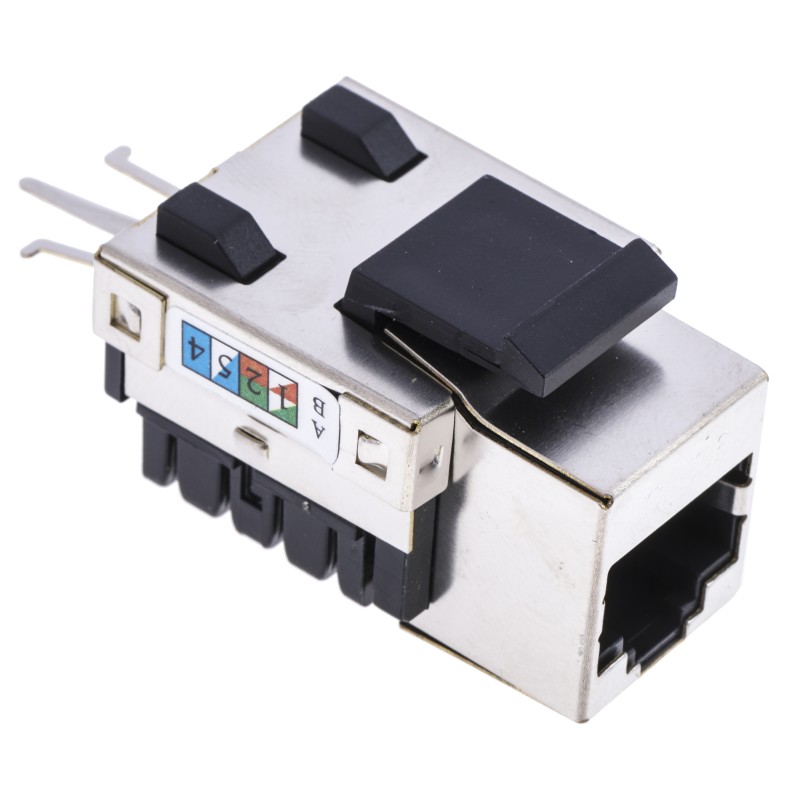 1 pcs - RS PRO Cat6 RJ45 Jack, STP Shielding