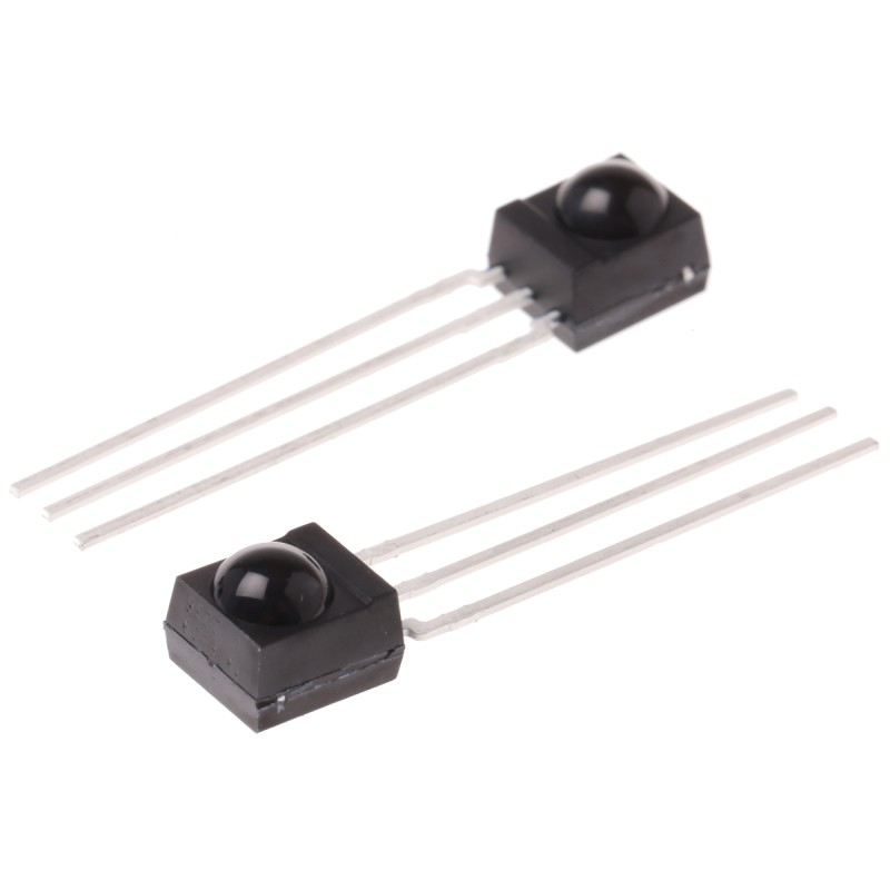 50 pcs - TSOP2238 Vishay TSOP2238, 38kHz IR Receiver, 950nm, 45m Range, Through Hole, 6 x 5.6 x 6.95mm