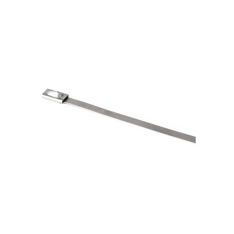 1 Bag of 50 - HellermannTyton Cable Tie, Roller Ball, 838mm x 12.3 mm, Metallic 316 Stainless Steel, Pk-50