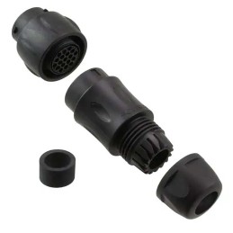 1 pcs - Souriau Circular Connector, 19 Contacts, In-line, Plug, Male, IP68, IP69K, UTS Series