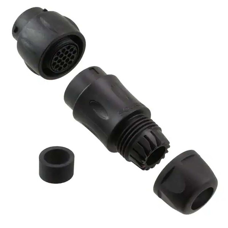 1 pcs - Souriau Circular Connector, 19 Contacts, In-line, Plug, Male, IP68, IP69K, UTS Series