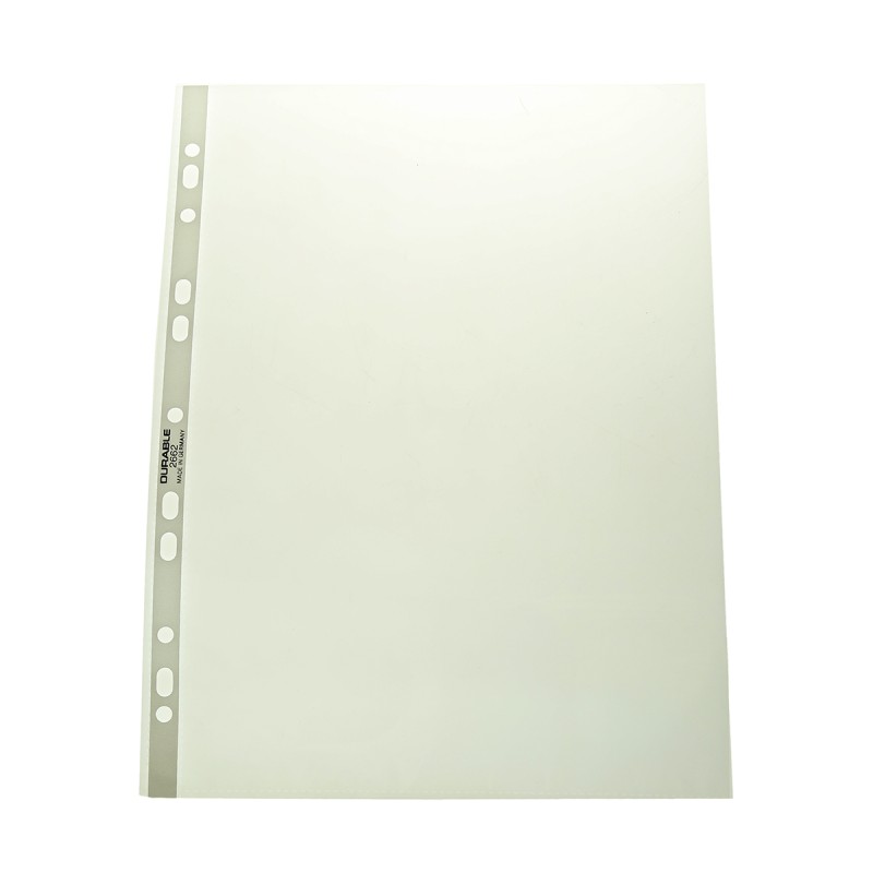 50 pcs - 2662-19 Durable Transparent A4 Punched Pocket