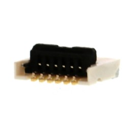 5 pcs - Molex, Easy On, 503480 0.5mm Pitch 6 Way Right Angle Male FPC Connector, Top and Bottom Contact