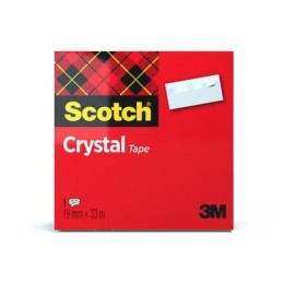 10 pcs - CRYSTAL 3M 600 Clear Office Tape 19mm x 33m