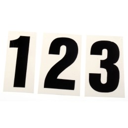 5 Kit - RS PRO Black Self Adhesive Numbers & Symbols, 30mm Character Height