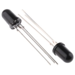 100 pcs - BPV11F BPV11F Vishay, 30 ° IR Phototransistor, Through Hole 2-Pin 5mm (T-1 3/4) package