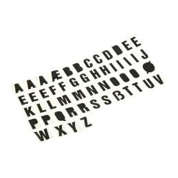 5 Kit - RS PRO Black Self Adhesive Letters, 30mm Character Height