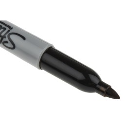 5 Box of 2 - 1986454 Sharpie Twin Tip Black Marker Pen