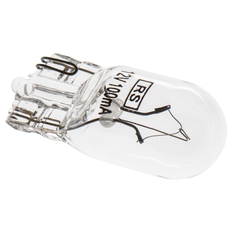 100 pcs - RS PRO Wedge Indicator Light, Clear, 12 V, 100 mA, 5000h