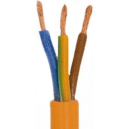 1 Reel of 100 M - RS PRO 3 Core Power Cable, 1.5 mm², 100m, Orange PVC Sheath, 3183Y, 15 A, 500 V