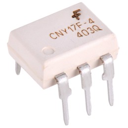 200 pcs - CNY17F4M onsemi, CNY17F4M DC Input Phototransistor Output Optocoupler, Through Hole, 6-Pin MDIP