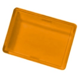 50 pcs - A0161C Panel Mount Indicator Lens Rectangle Style, Amber, 24mm Long