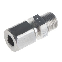 1 pcs - RS PRO In-Line Thermocouple Compression Fitting for Use with Thermocouple, 1/8 NPT, 6mm Probe, RoHS Compliant Standard