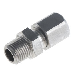 1 pcs - RS PRO In-Line Thermocouple Compression Fitting for Use with Thermocouple, 1/8 NPT, 6mm Probe, RoHS Compliant Standard