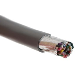1 Reel of 30 M - Alpha Wire Alpha Essentials Control Cable, 25 Cores, 0.23 mm², Screened, 30m, Grey PVC Sheath, 24 AWG