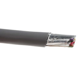 1 Reel of 30 M - Alpha Wire Alpha Essentials Control Cable, 25 Cores, 0.23 mm², Screened, 30m, Grey PVC Sheath, 24 AWG