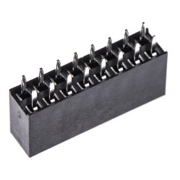 5 pcs - HARWIN Straight Through Hole Mount PCB Socket, 16-Contact, 2-Row, 2.54mm Pitch, Solder Termination