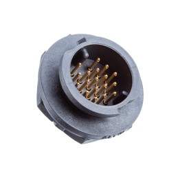 1 pcs - Amphenol Circular Connector, 5 Contacts, Rear Mount, Plug, Male, IP68, X-Lok Series
