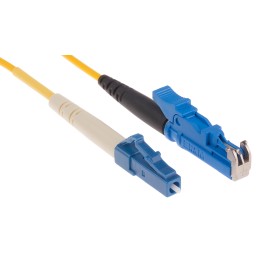 1 pcs - RS PRO E-2000 to LC Simplex Single Mode OS1 Fibre Optic Cable, 9/125μm, Yellow, 1m