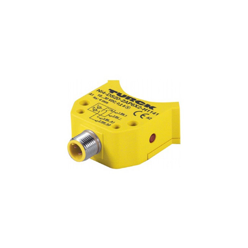 1 pcs - Turck Inductive Block-Style Proximity Sensor, 4 mm Detection, PNP Output, 10 - 30 V dc, IP67